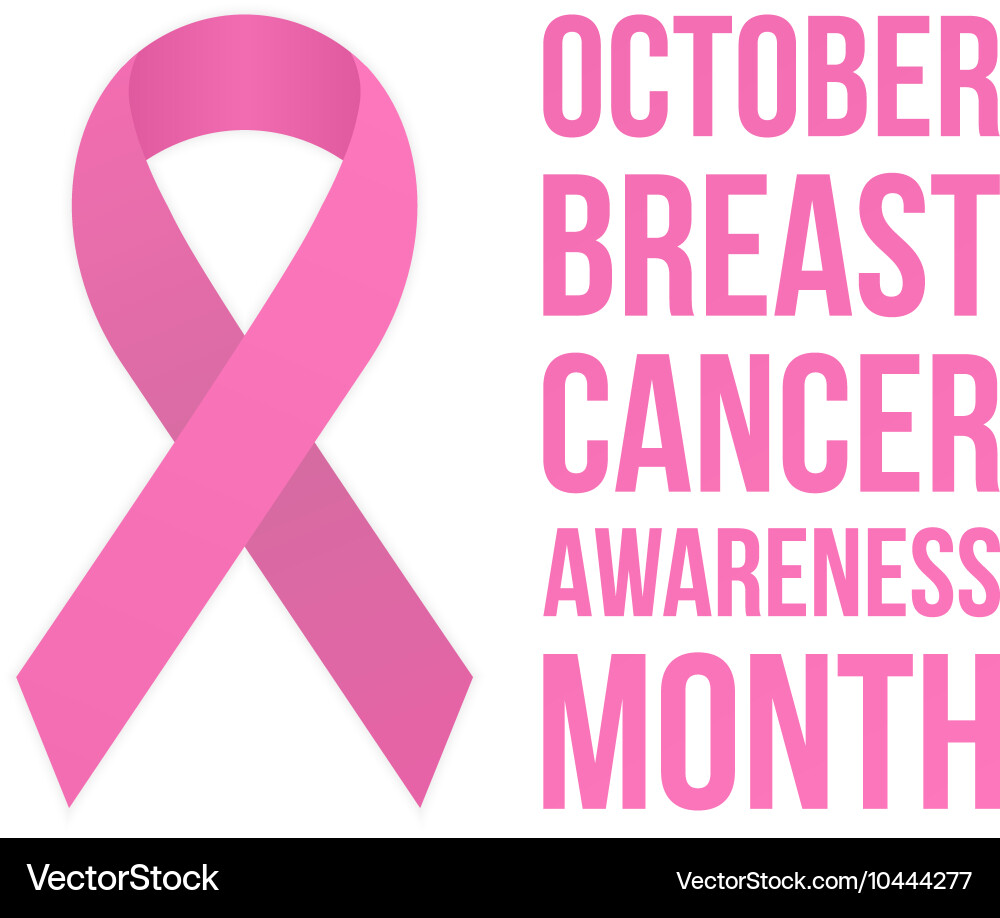 Pink Ribbon Breast Cancer Awareness vector image