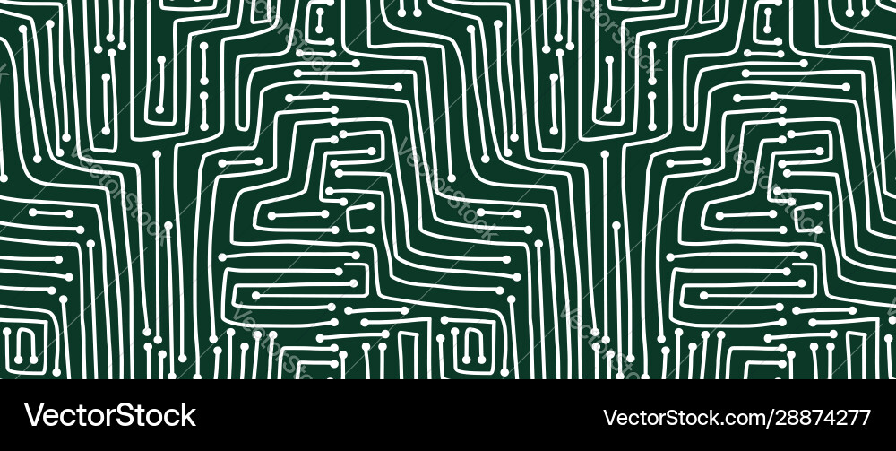 Seamless pattern computer circuit board Seamless pattern computer circuit board vector image