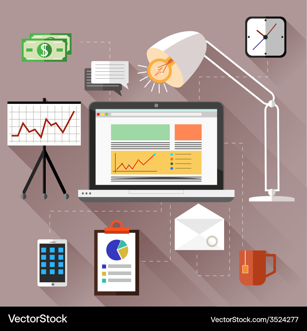 Seo-Optimierungsprogrammierungsprozess vektorbild