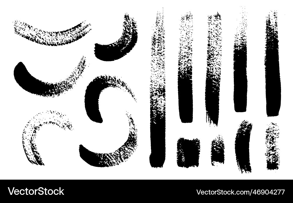 Set of brushes text frames and grunge Vector Image