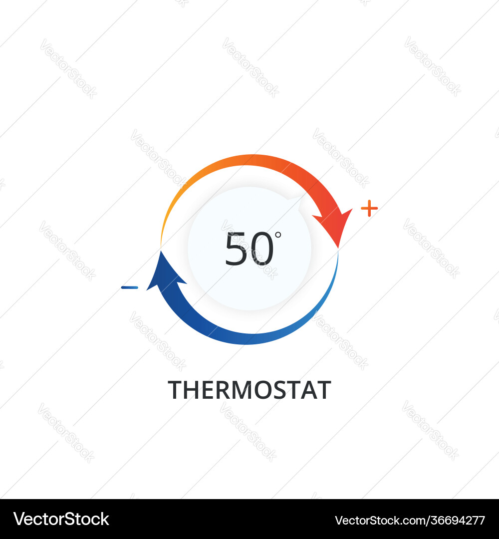 Thermostat icon climate control regulator Thermostat icon climate control regulator vector image