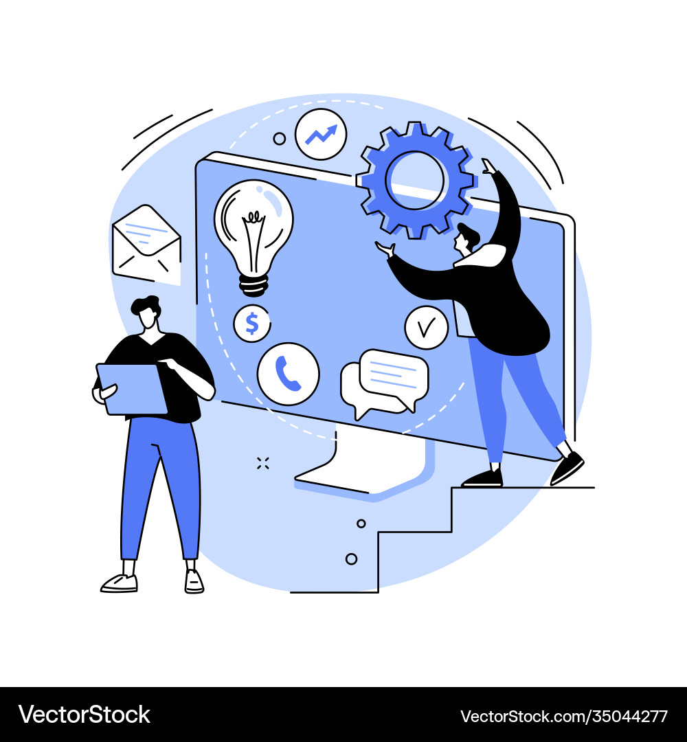 Workflow process abstract concept Workflow process abstract concept vector image