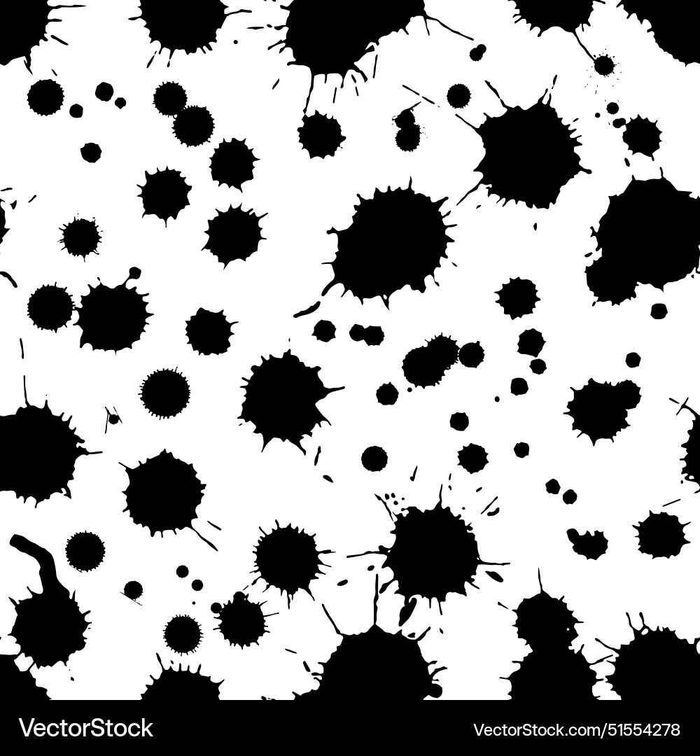 Abstract ink splashes seamless pattern Abstract ink splashes seamless pattern vector image
