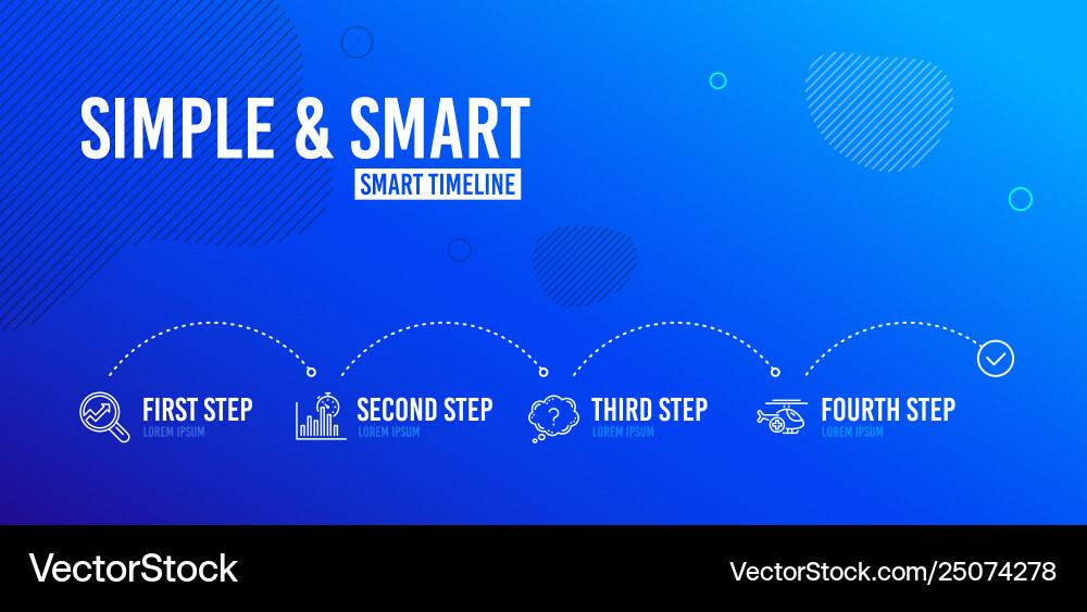Analytics question mark and report timer icons Analytics question mark and report timer icons vector image