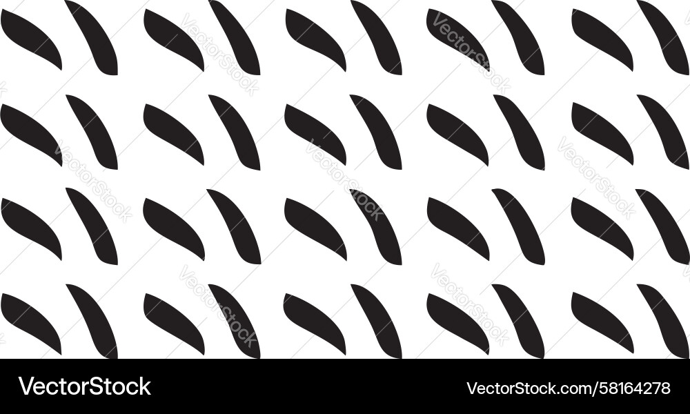 Angular Black Brush Stroke Pattern Vector Image