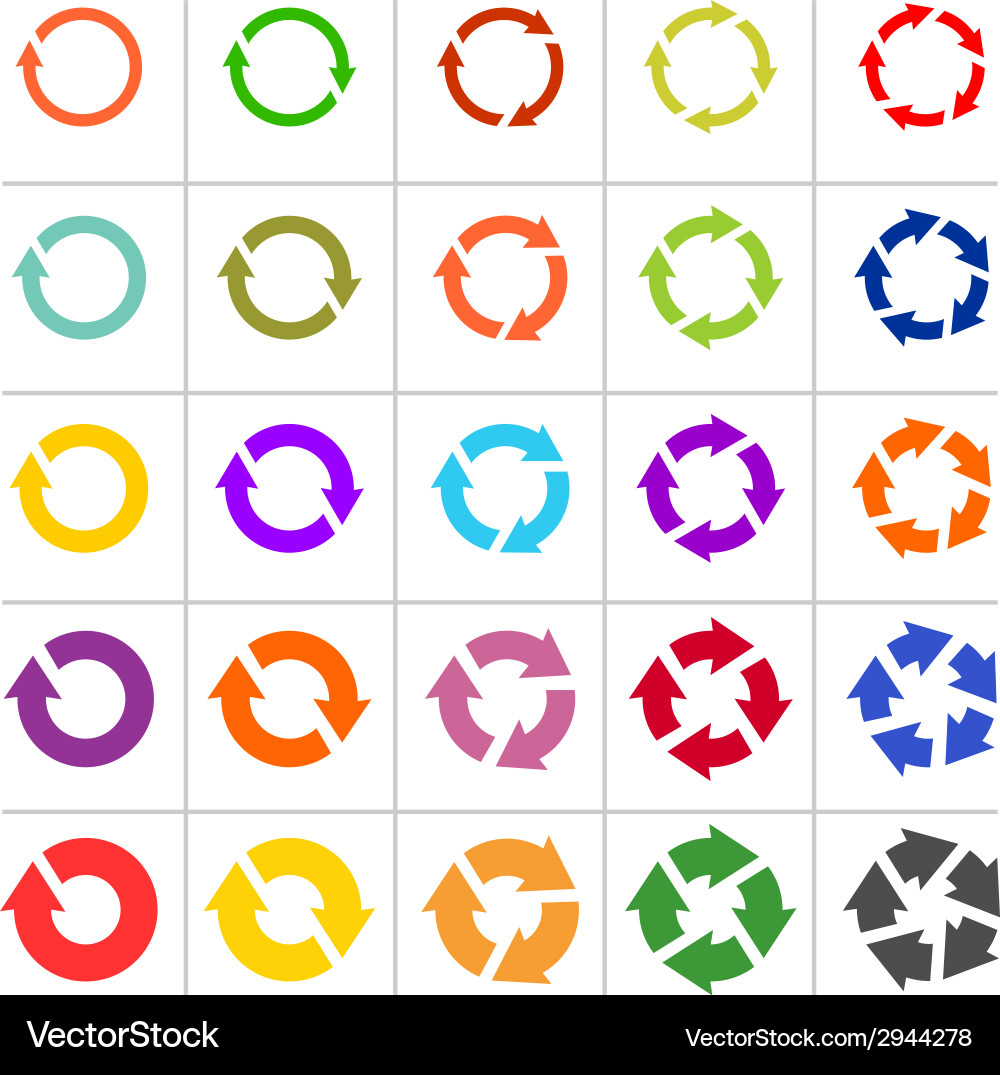 Arrow Refresh Loop Icons vector image