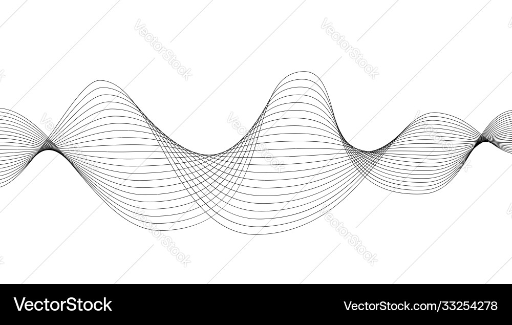 Black and white line pattern soft background Vector Image