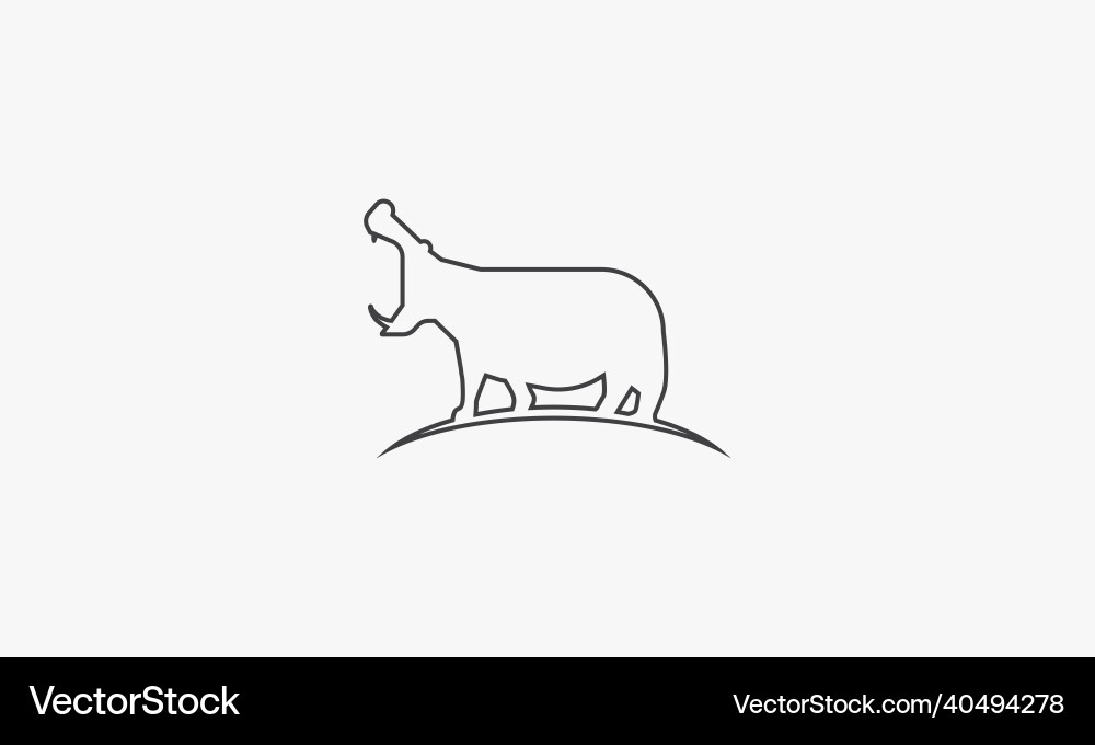 Line icon heart hand raised Line icon heart hand raised vector image
