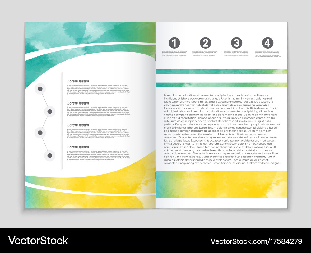 Abstract layout background set for art Vector Image