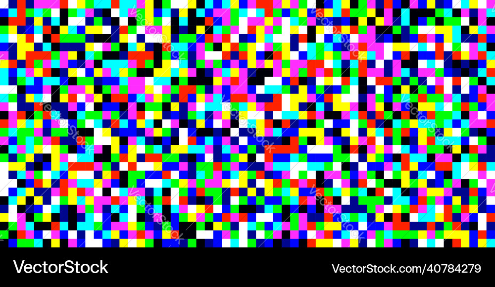 Analog vhs error noise effect seamless pattern vector image