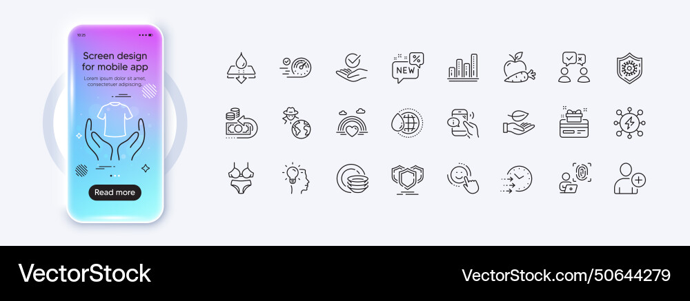 Approved call center and idea line icons for web Approved call center and idea line icons for web vector image