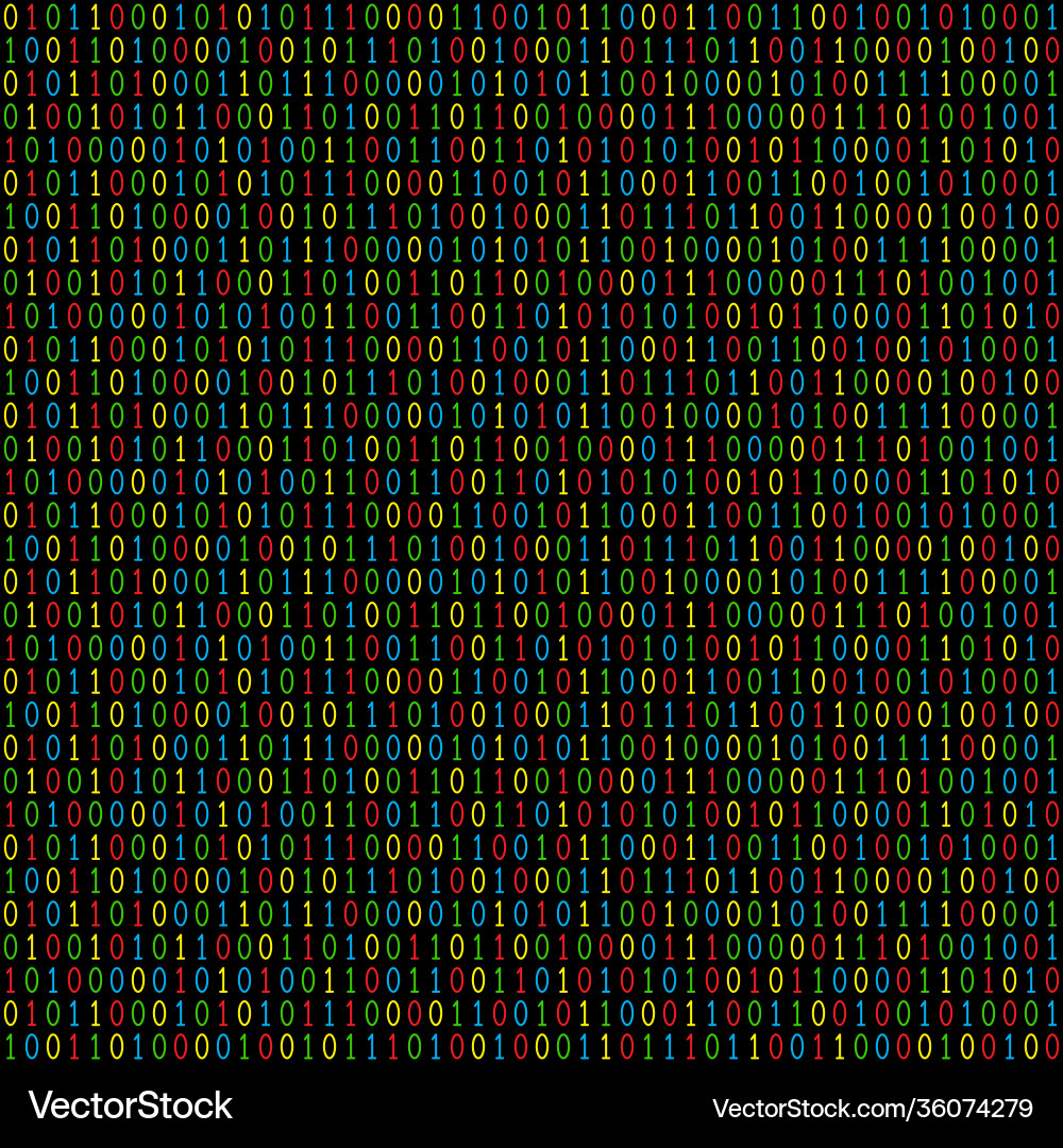 Binärcode nahtloses Muster Binärcode nahtloses Muster vektorbild
