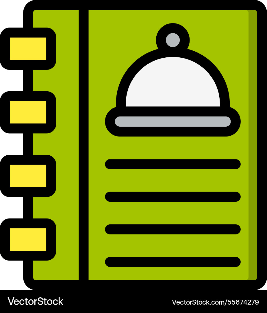 Cookbook icon design Vector Image
