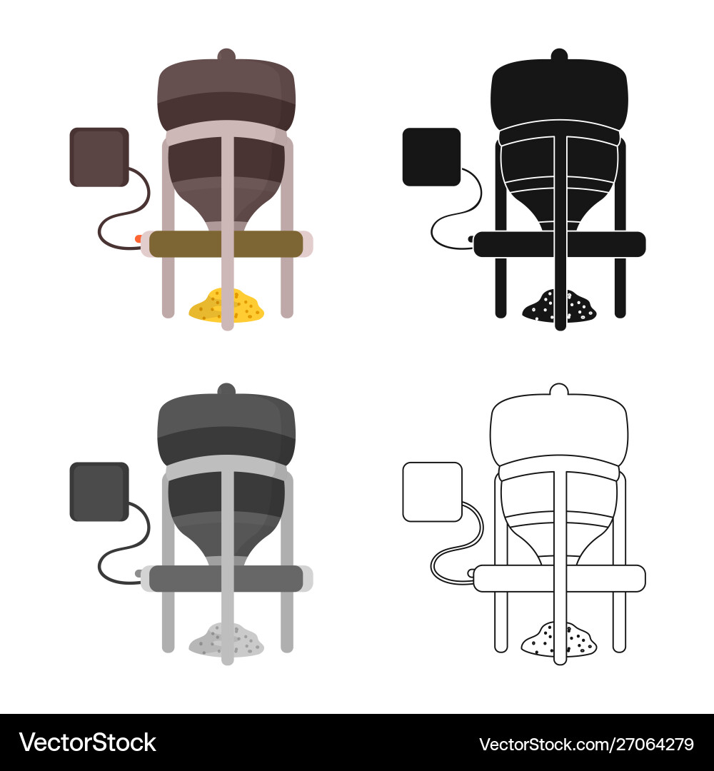 Design feed and machine icon set Vector Image