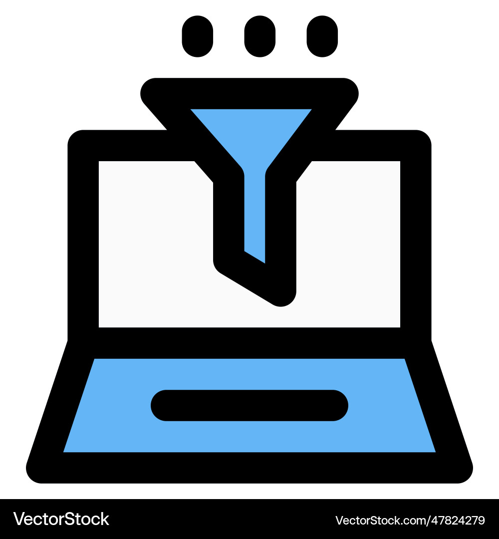 Filter a software program installed in system vector image