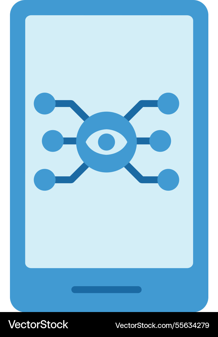 Generative ai mobile application vector image