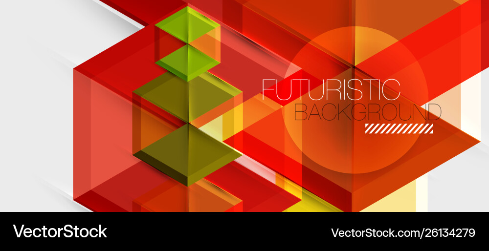 Geometric triangle and hexagon abstract background Vector Image