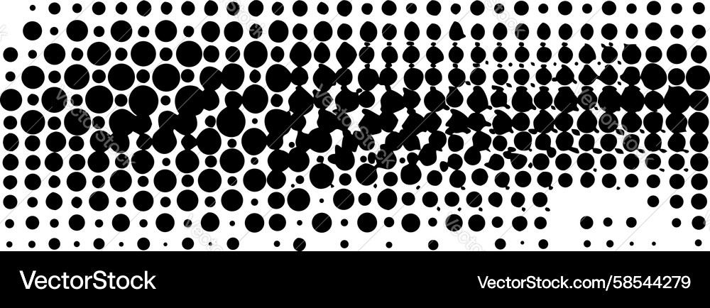 Halftone Dot Gradient Pattern Vector Image