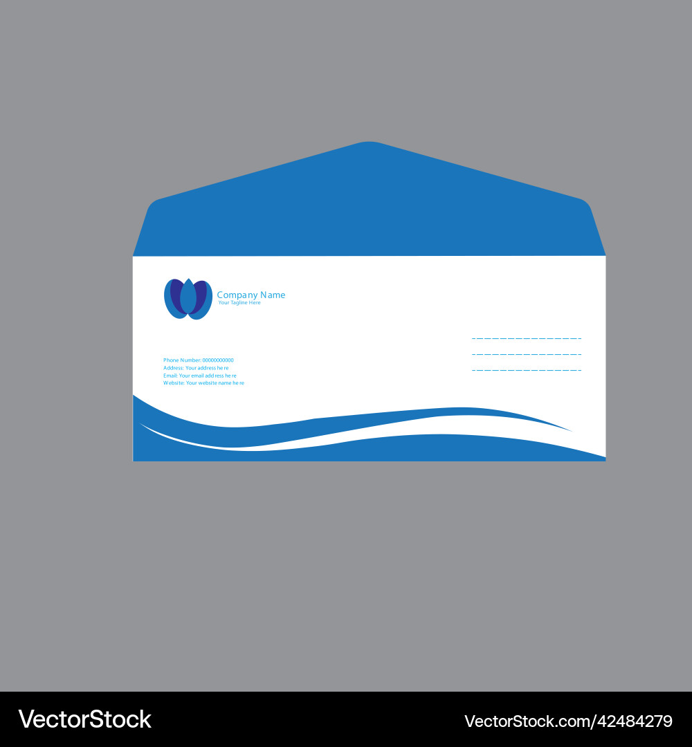 Regular envelope vector image