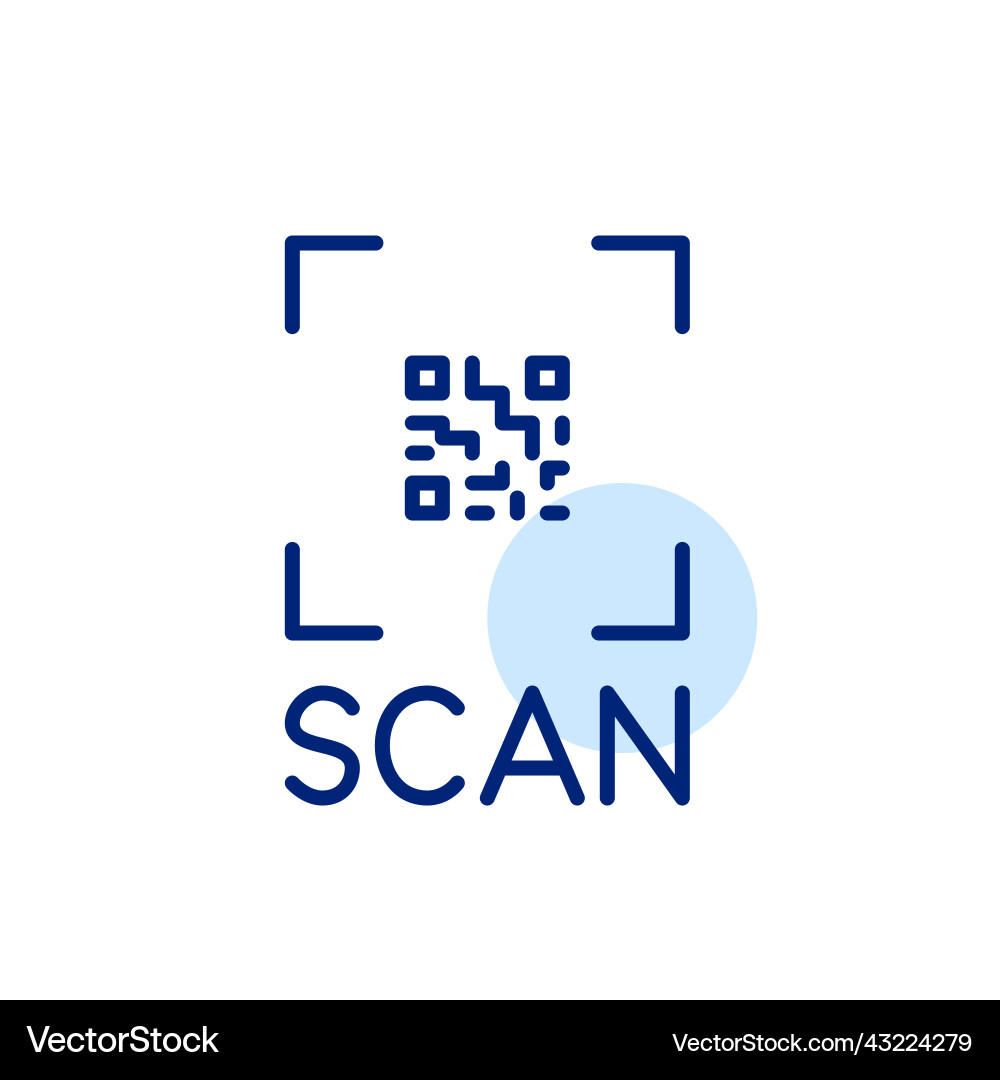 Scan a qr code for payment or web link access Scan a qr code for payment or web link access vector image