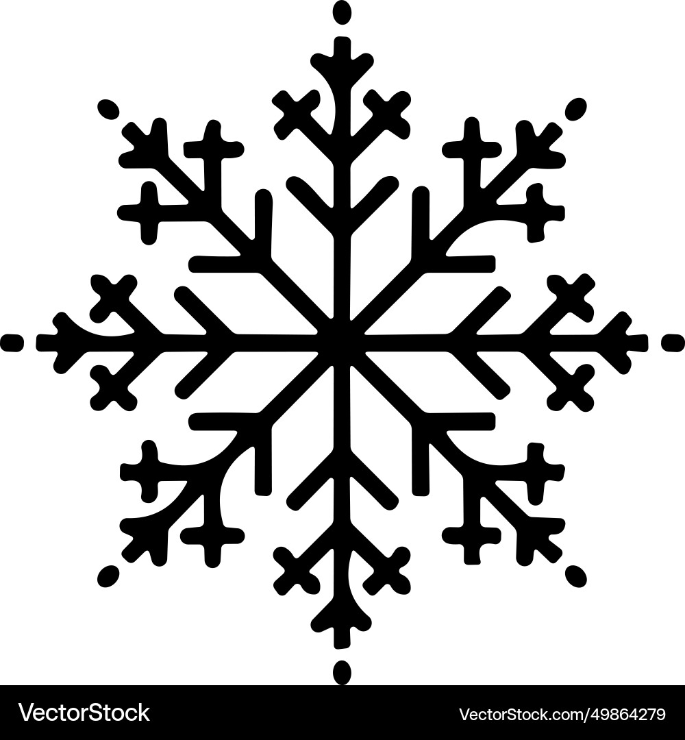 Snowflakes thin line icon simple snowflake Snowflakes thin line icon simple snowflake Vector Image