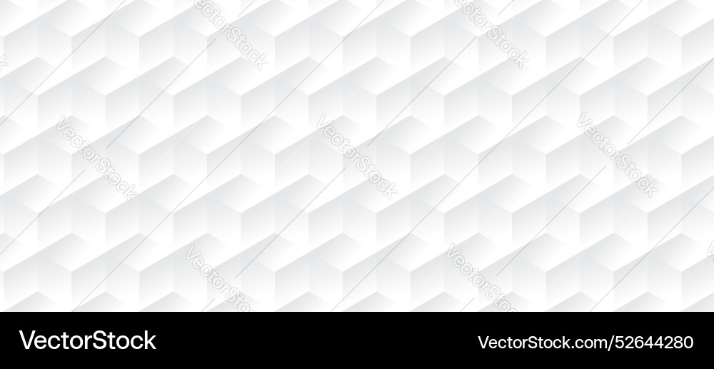 3d white elegant hexagon cube geometric pattern 3d white elegant hexagon cube geometric pattern vector image