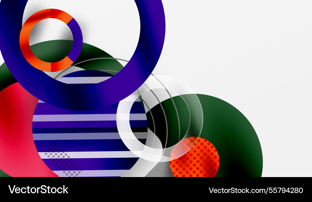 Abstract circle design with overlapping Abstract circle design with overlapping Vector Image