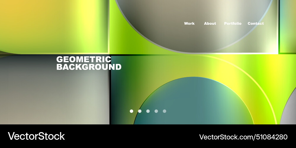 Abstract geometric background featuring circles Vector Image