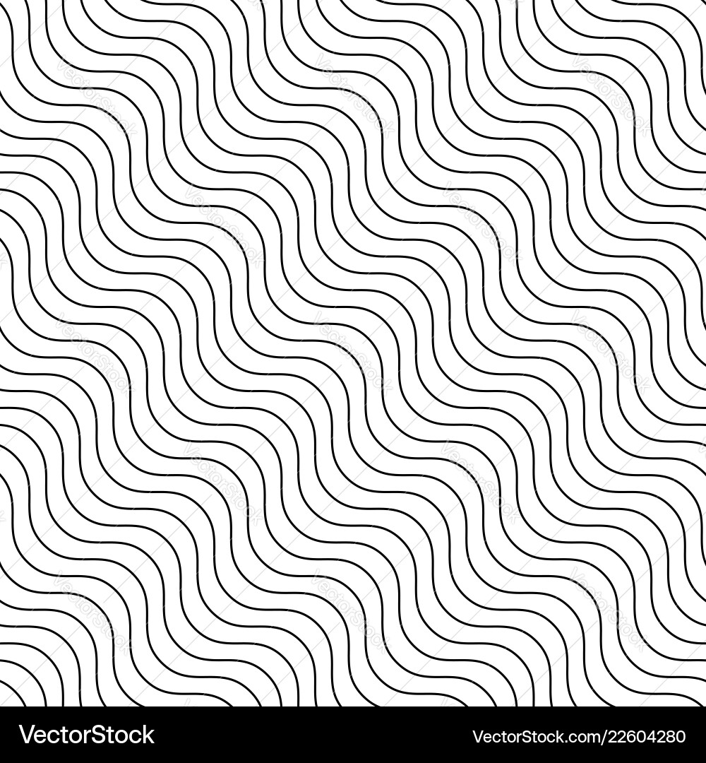 Abstract seamless background with wavy waving Vector Image