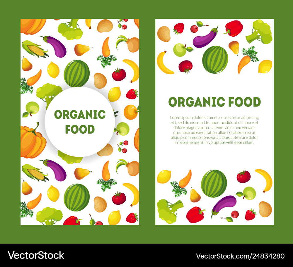 Bio-Food-Banner mit Platz für Textfarm Bio-Food-Banner mit Platz für Textfarm vektorbild