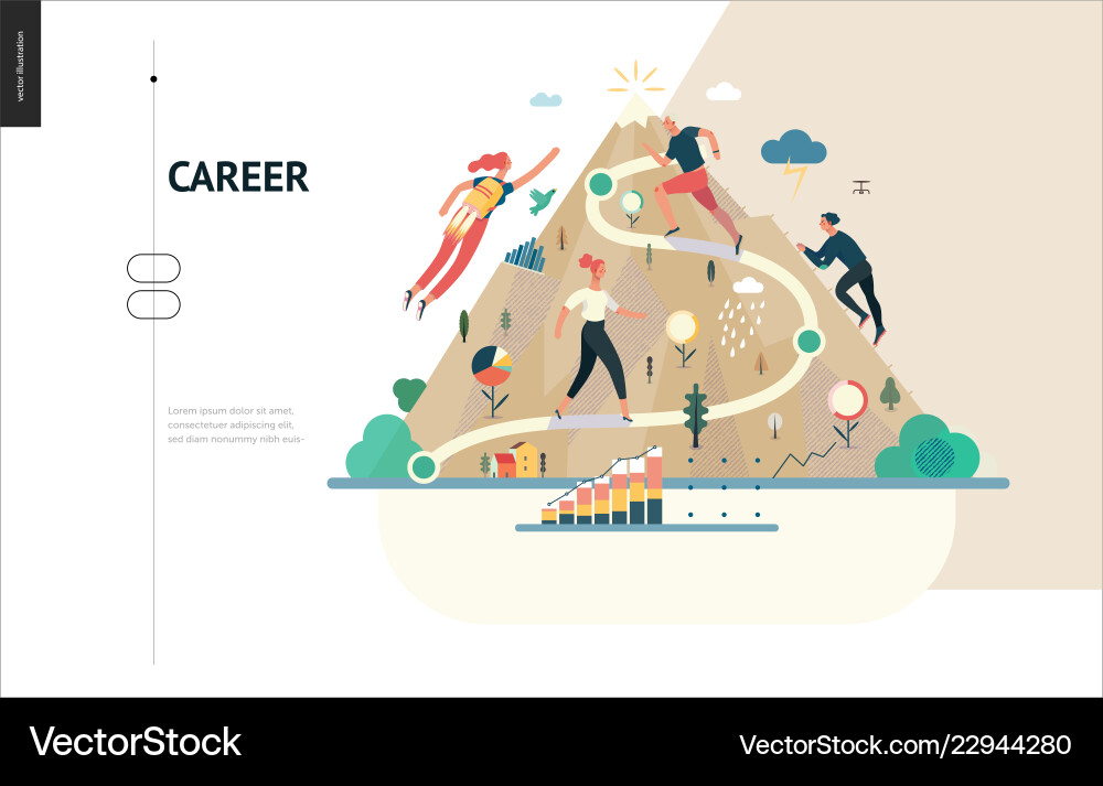 Business series - career web template Business series - career web template vector image