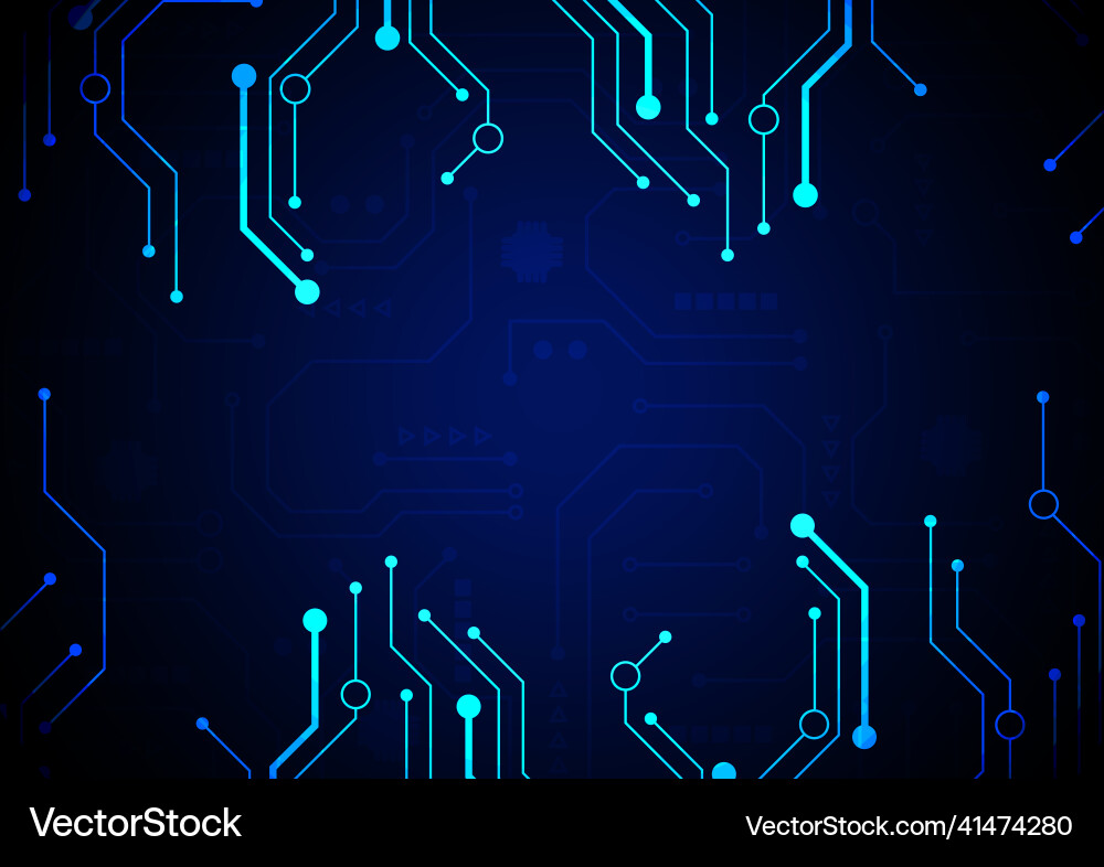 Circuit technology background with hi-tech digital Circuit technology background with hi-tech digital vector image