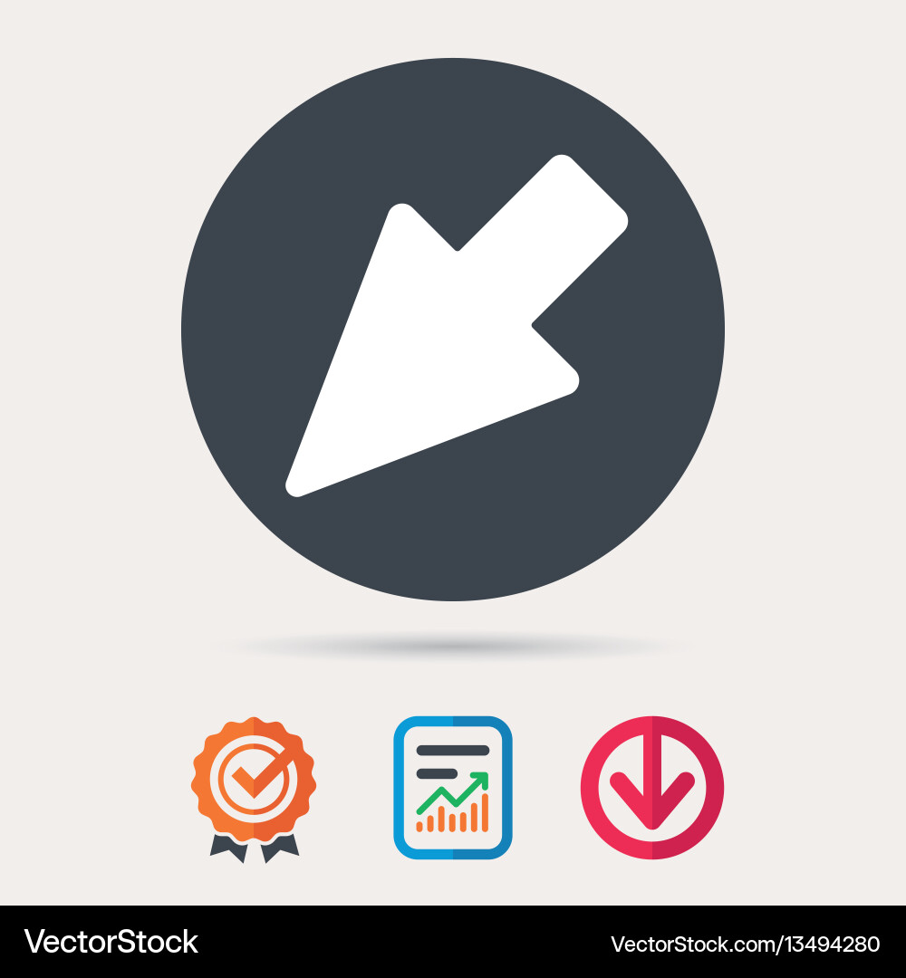 Cursor icon computer position marker sign Vector Image
