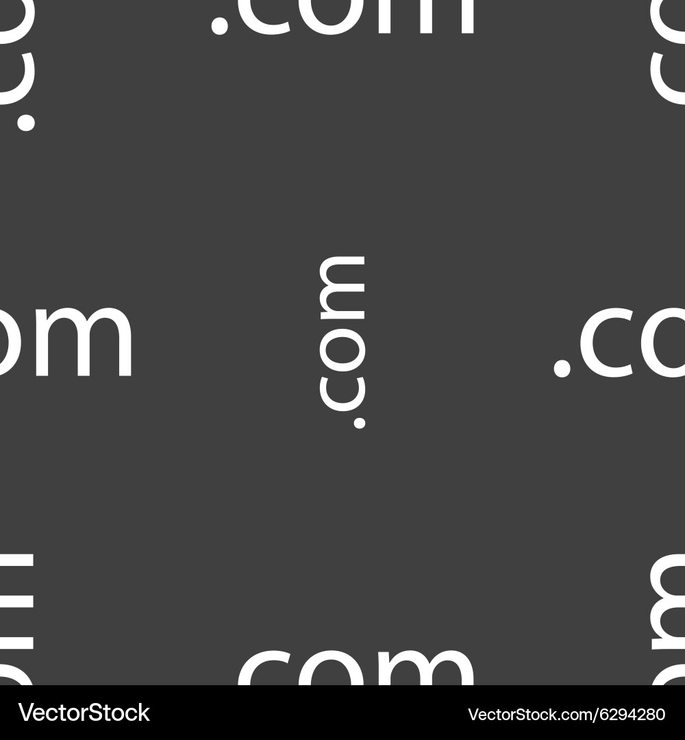 Domain com sign icon top-level internet Vector Image