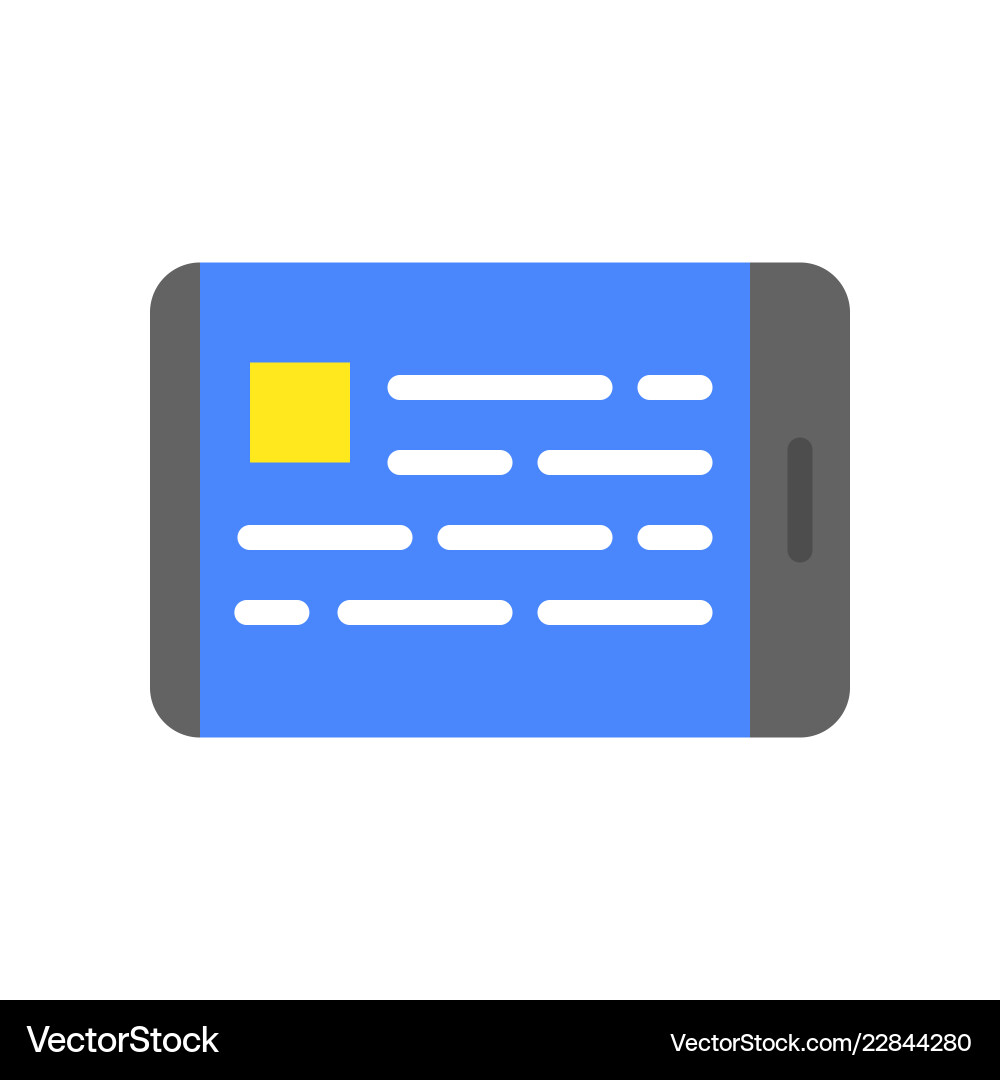 E-book application or webpage on tablet device E-book application or webpage on tablet device vector image
