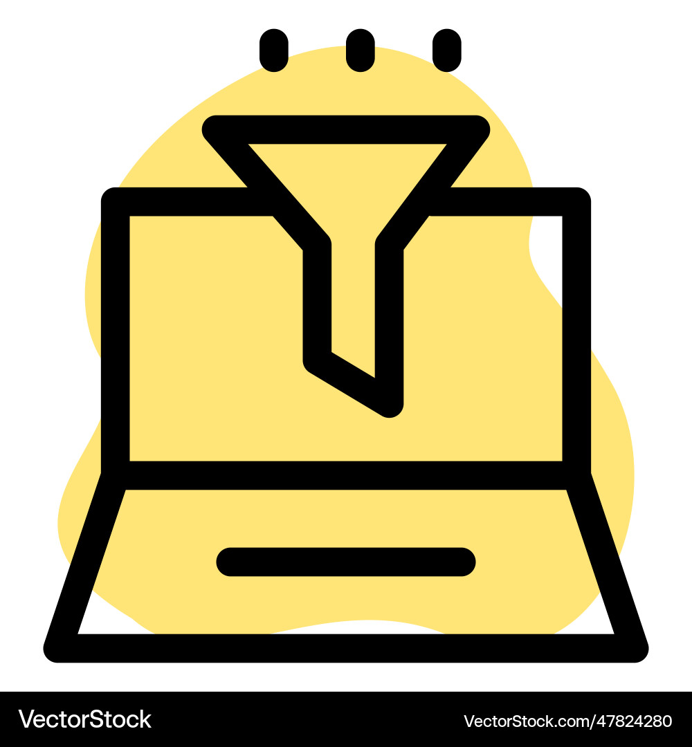 Filter a software program installed in system vector image