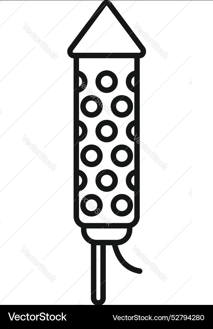 Firework rocket exploding with stars and sparks Firework rocket exploding with stars and sparks vector image