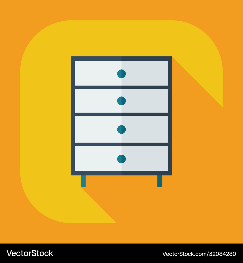 Flat modern design with shadow icons commode Flat modern design with shadow icons commode vector image