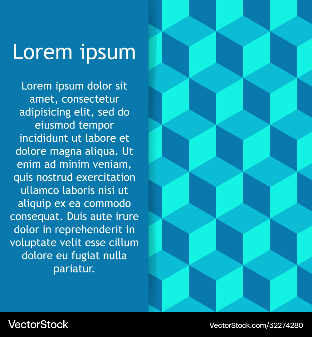 Geometric background cube shapes Geometric background cube shapes vector image