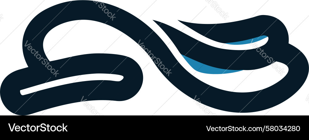Mobius Loop Icon - Infinite Cycle vector image