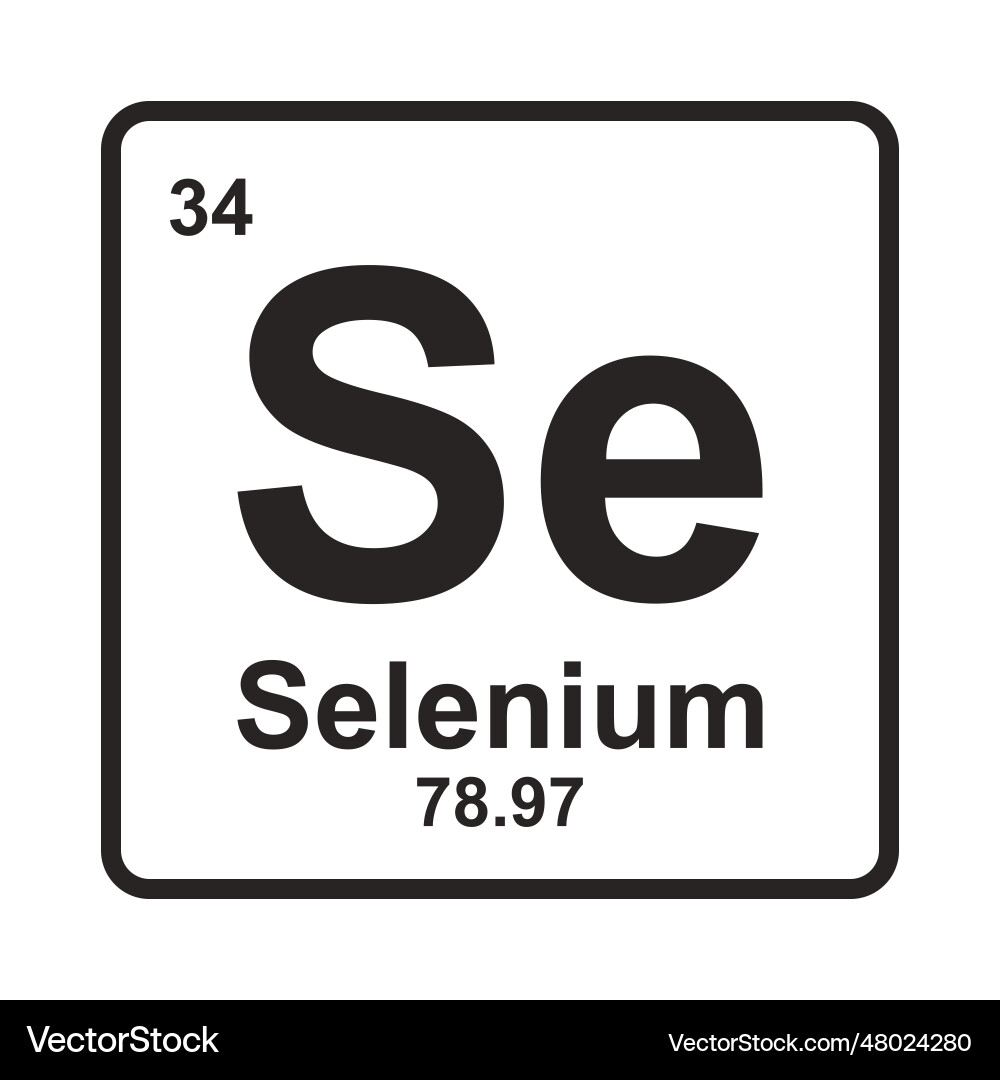 Selenium element icon vector image