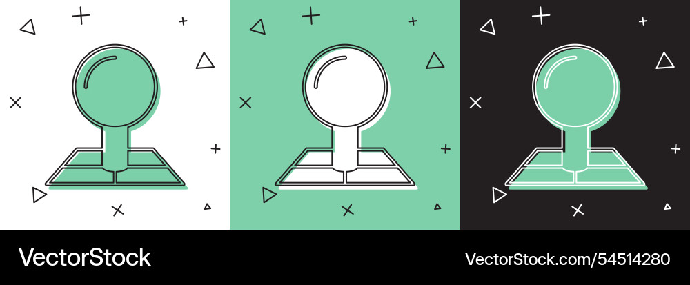 Set folded map with location marker icon isolated Set folded map with location marker icon isolated Vector Image