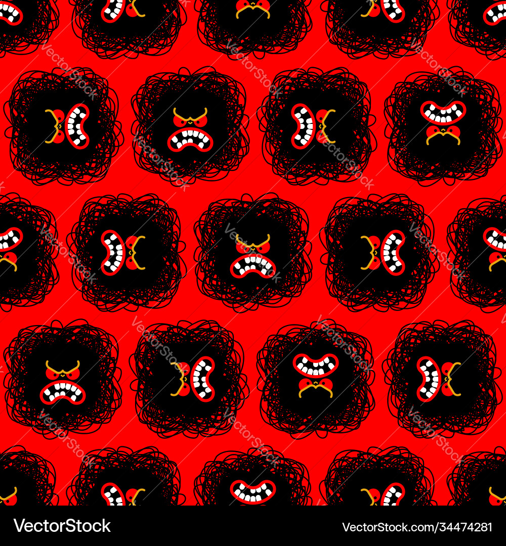 Anger red pattern seamless evil background texture Vector Image