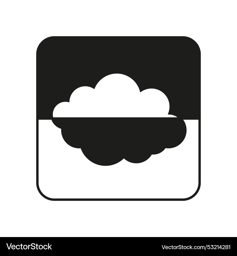 Cloud storage icon data synchronization symbol Cloud storage icon data synchronization symbol Vector Image