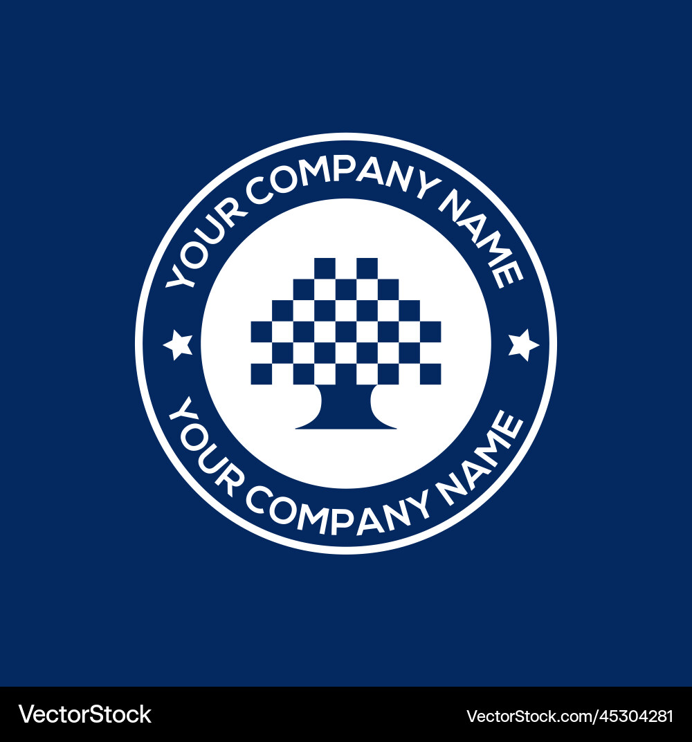 Computer and tree icon pixel company monogram Computer and tree icon pixel company monogram Vector Image