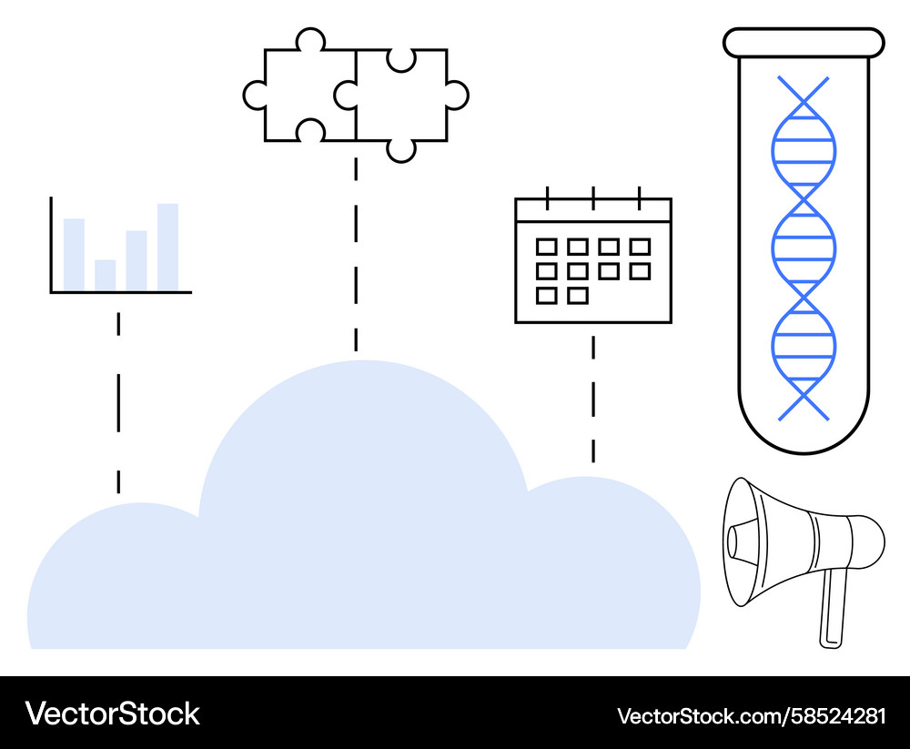 Data Cloud Integration Vector Image