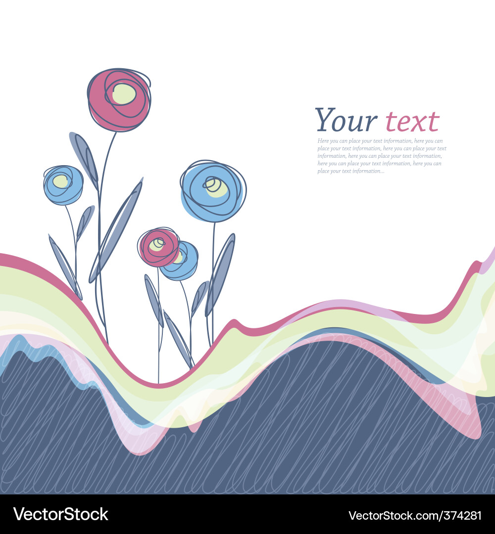 Floral background Vector Image