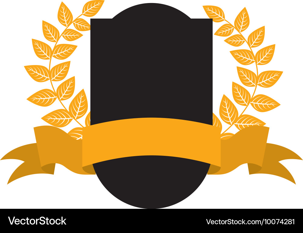 Frame with ribbon isolated icon design Vector Image
