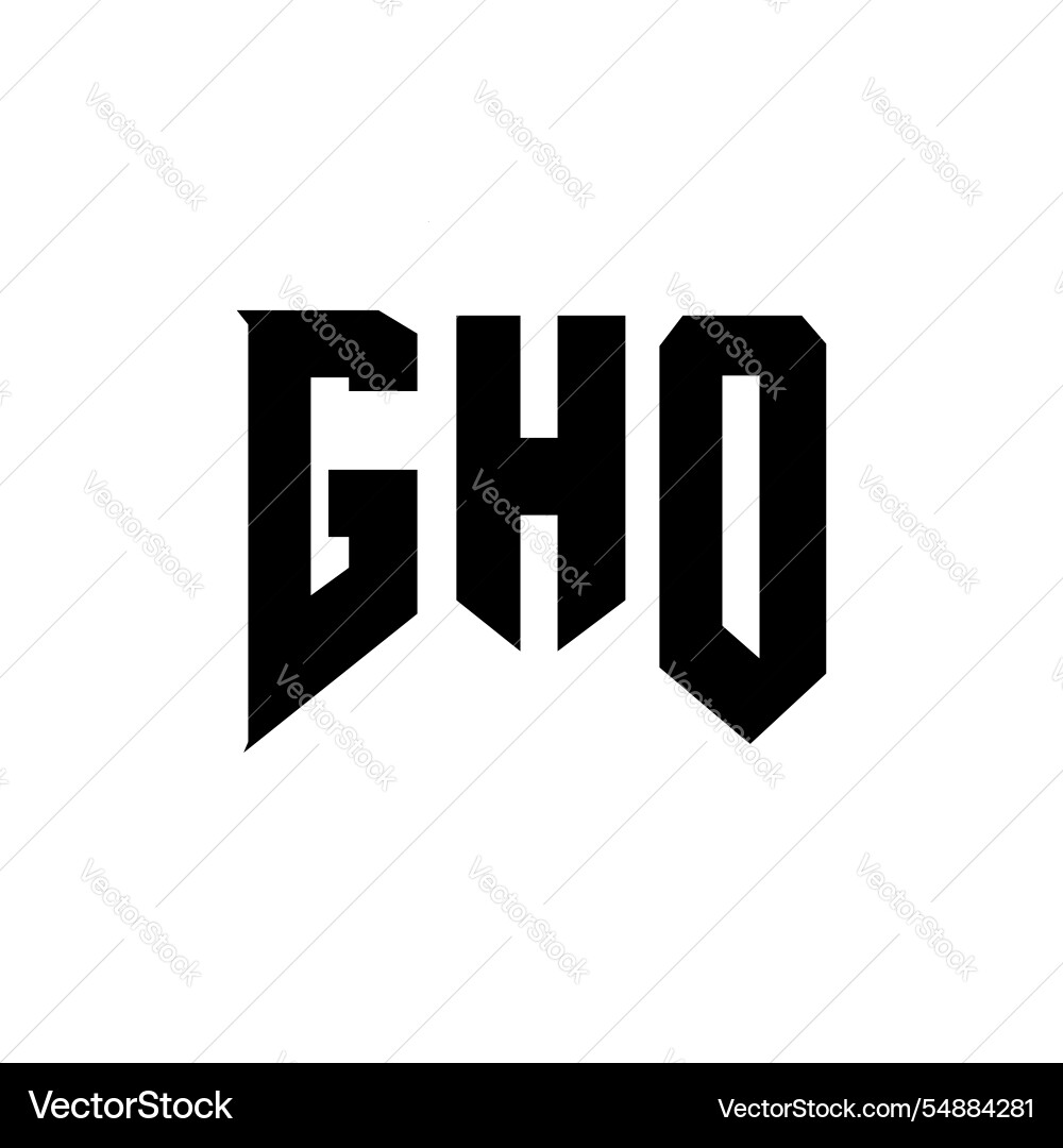 Gho Brief Logo Design für Technologieunternehmen Gho Brief Logo Design für Technologieunternehmen vektorbild