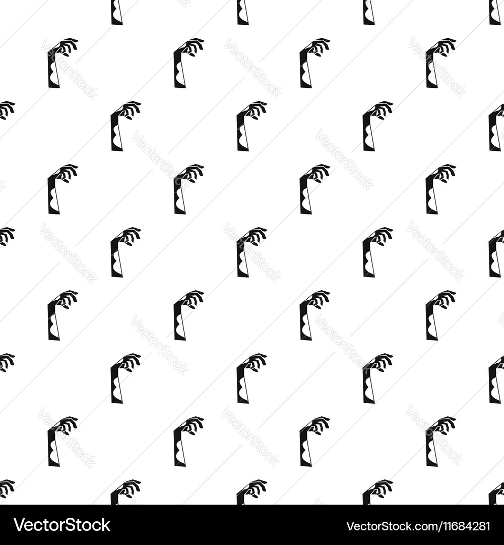 Zombie hand pattern simple style vector image